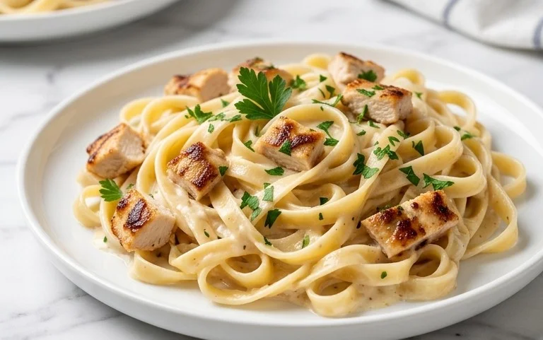 Low Calorie Chicken Alfredo
