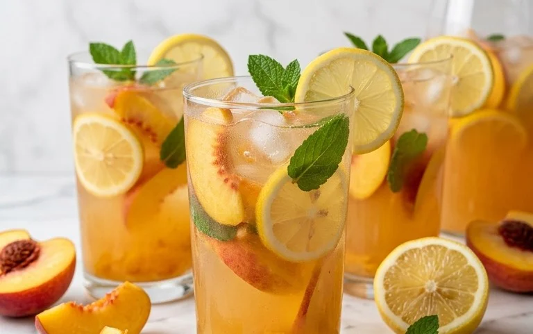 Refreshing Peach Lemonade