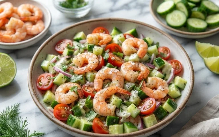 Cucumber Shrimp Salad