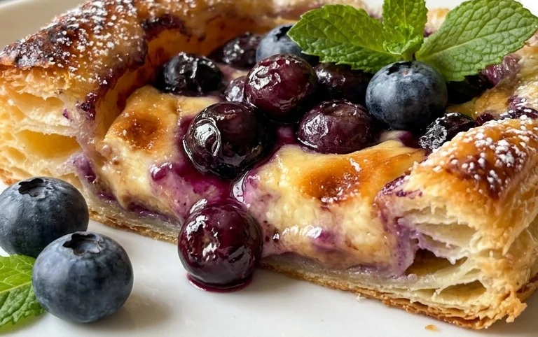 Blueberry Cream Cheese Puff Pastry