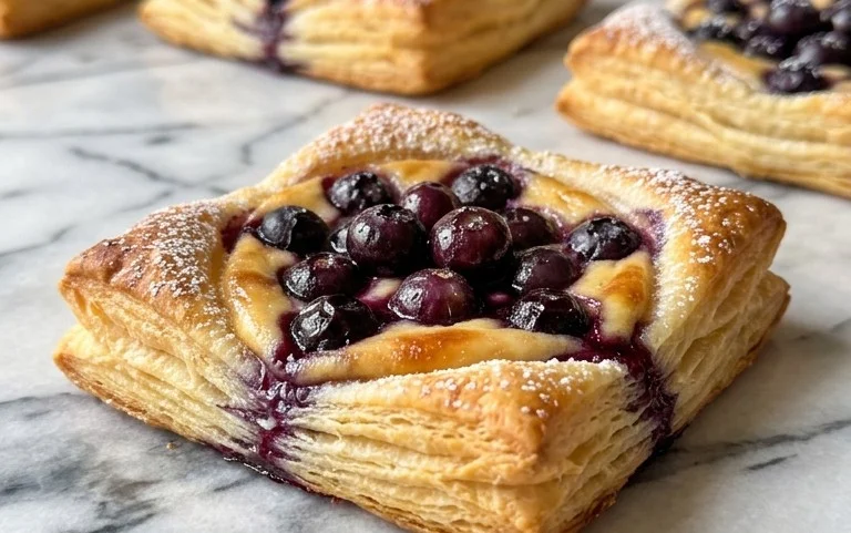 Blueberry Cream Cheese Puff Pastry
