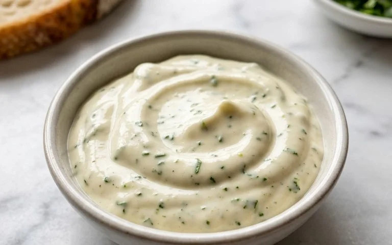 Creamy Garlic Lime Cilantro Sauce