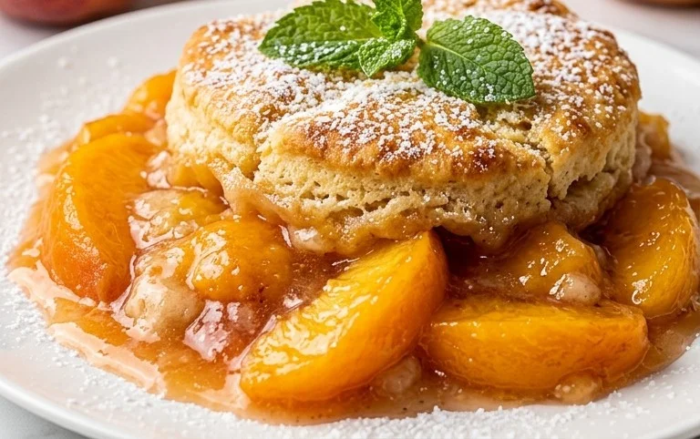 The Easiest Southern Peach Cobbler