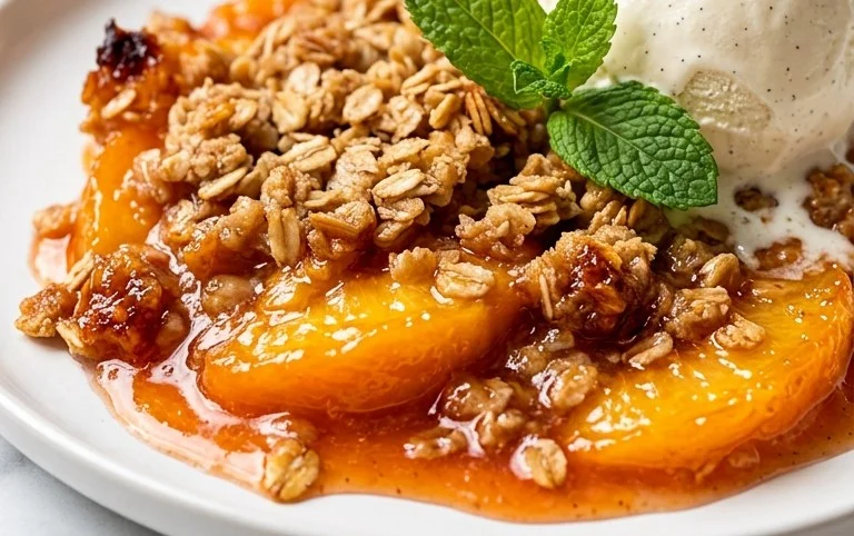 Fresh Peach Crisp Recipe