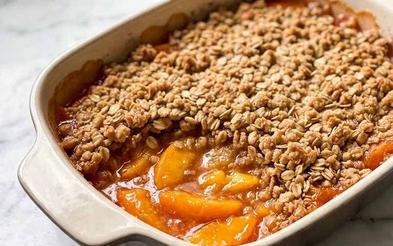 Fresh Peach Crisp Recipe