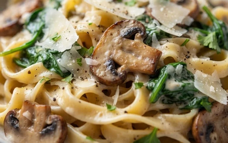 Spinach Mushroom Pasta