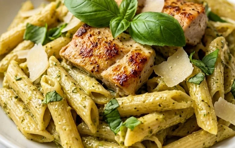 Creamy Chicken Pesto Pasta