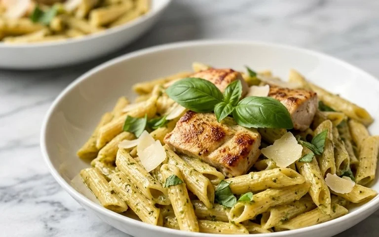 Creamy Chicken Pesto Pasta