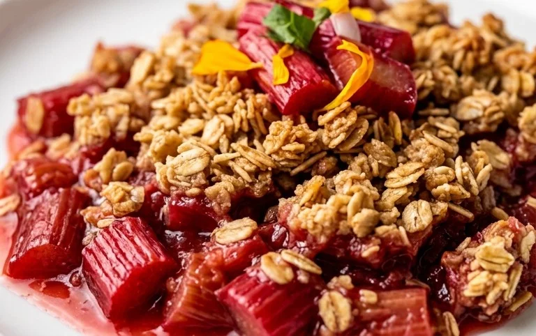 Easy Rhubarb Crisp
