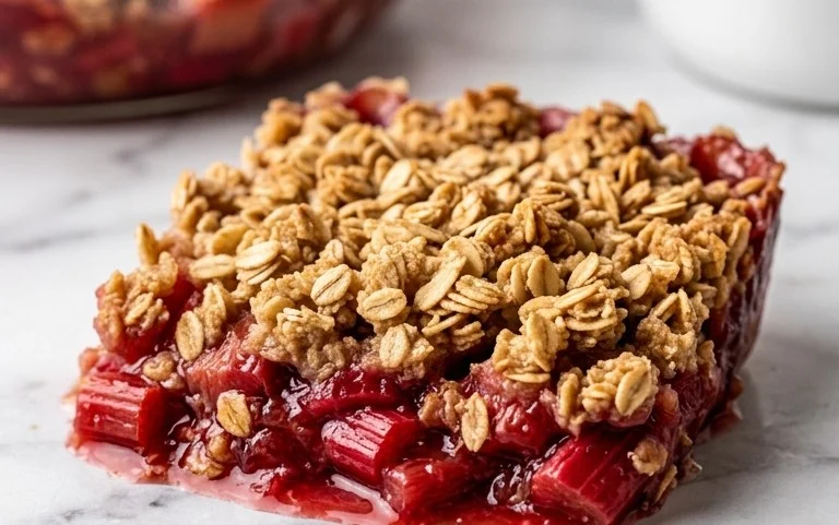 Easy Rhubarb Crisp
