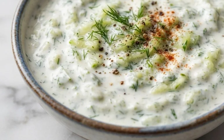 Cucumber Dip with Sour Cream and Dill