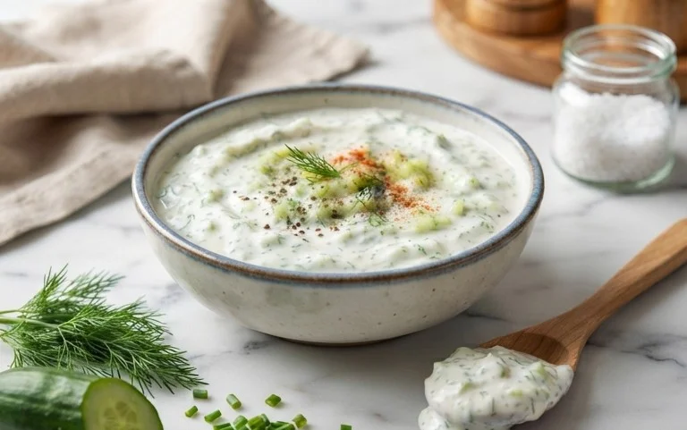 Cucumber Dip with Sour Cream and Dill