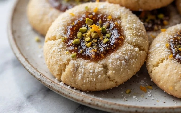 Cardamom Fig Thumbprint Cookies