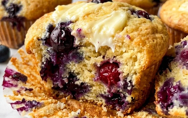 Berry Cream Cheese Muffins
