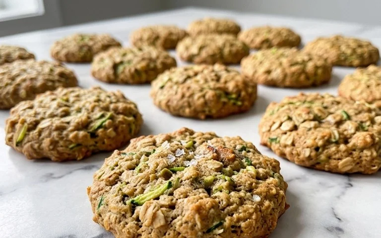 Healthy Zucchini Oatmeal Cookies