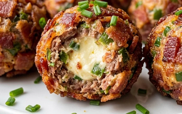 Beef Bacon Jalapeño Popper Cheese Balls