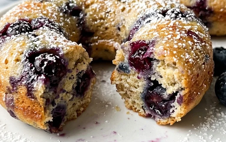 Blueberry Cake Donuts