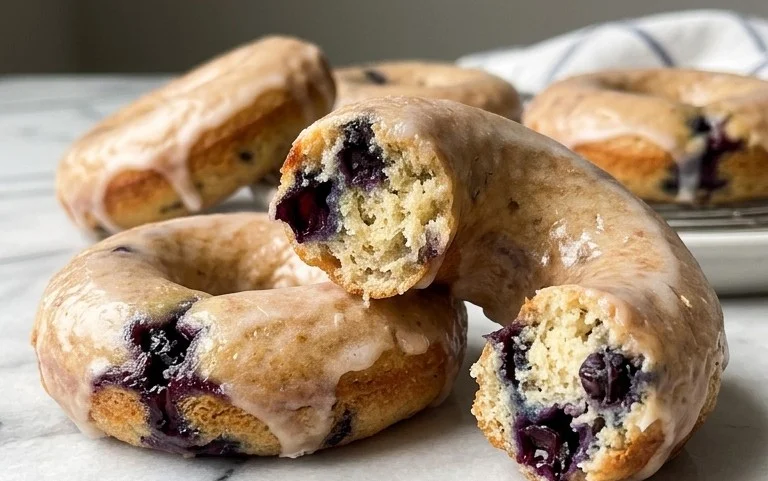Blueberry Cake Donuts