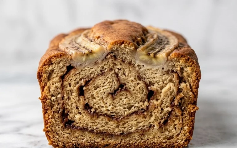 Cinnamon Roll Banana Bread