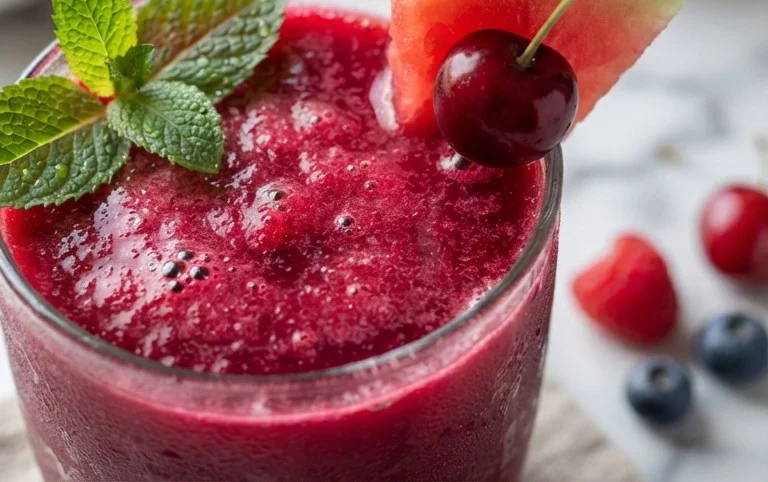 Watermelon Cherry Berry Beet Juice