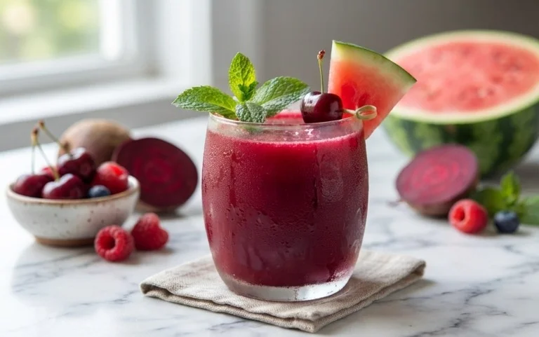 Watermelon Cherry Berry Beet Juice