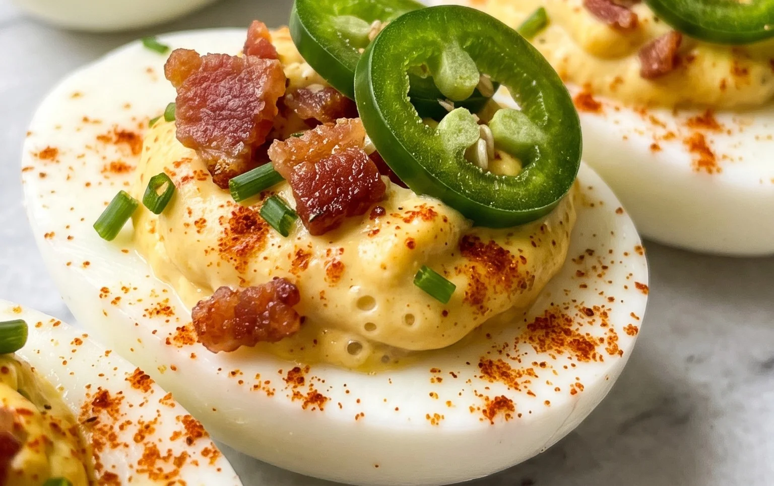 Jalapeno Popper Deviled Eggs