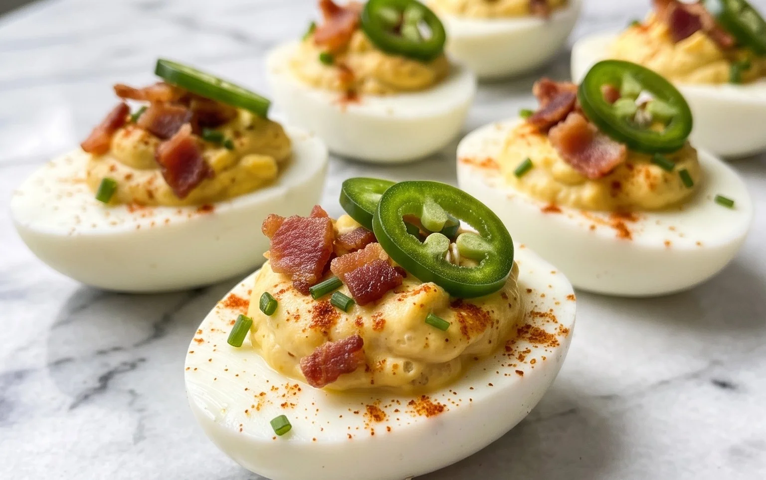 Jalapeno Popper Deviled Eggs