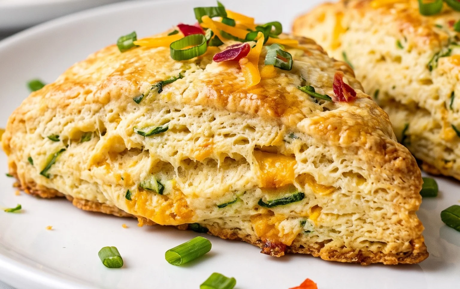 Zucchini Cheddar Scones