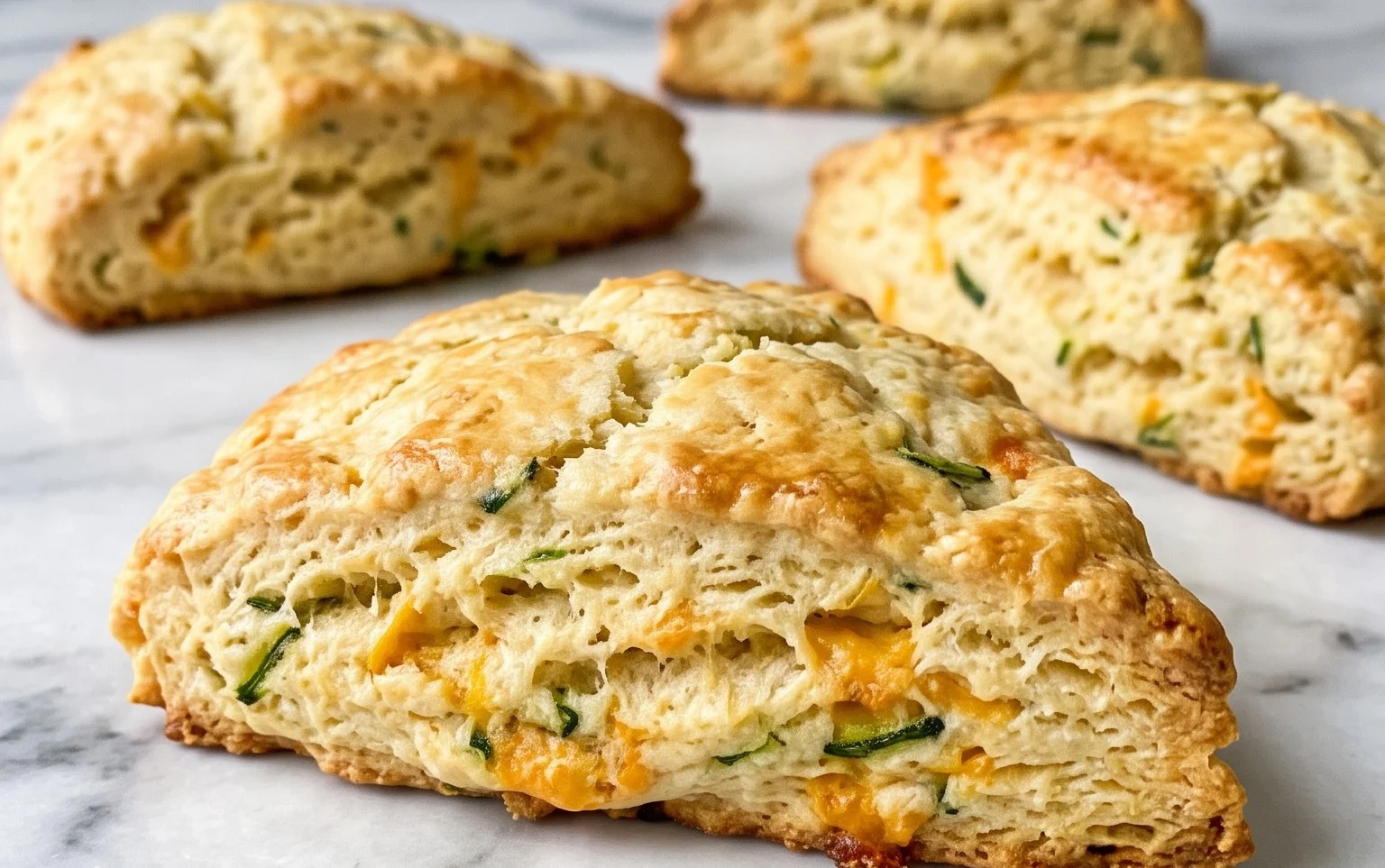 Zucchini Cheddar Scones