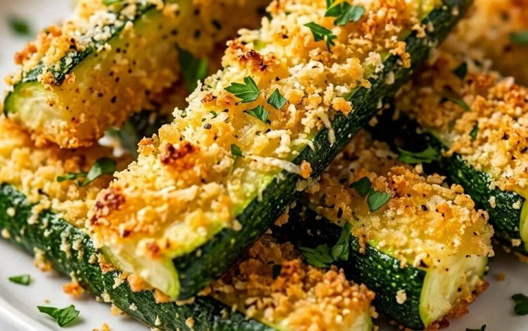 Baked Zucchini Sticks (Oven or Air Fryer)