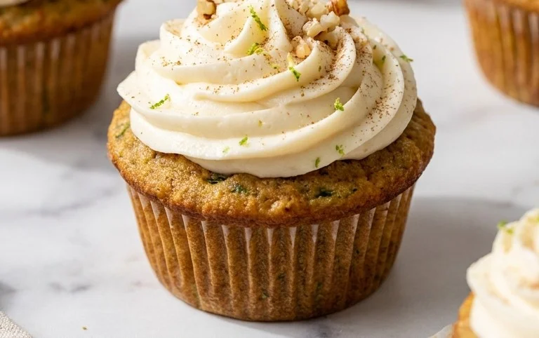 Zucchini Cupcakes with Cream Cheese Frosting