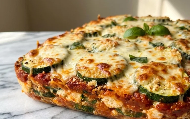 Three Cheese Zucchini Parmesan