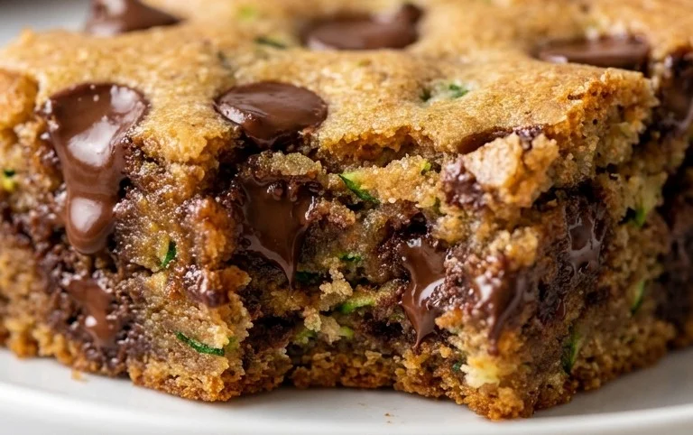 Chocolate Chip Zucchini Cookie Bars